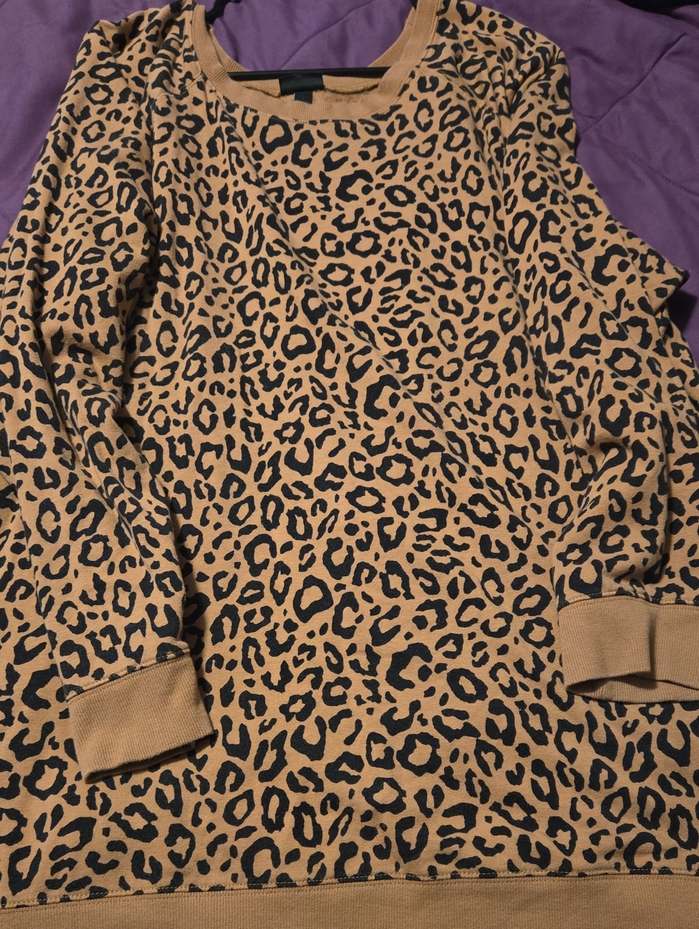 torrid Leopard Crewneck - Tan and Black